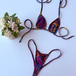 Bikini Cebra Arcoíris