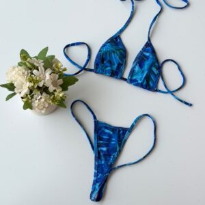 Bikini Hojas Turquesa