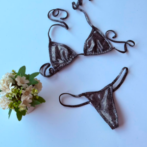 Bikini Serpiente Plateada